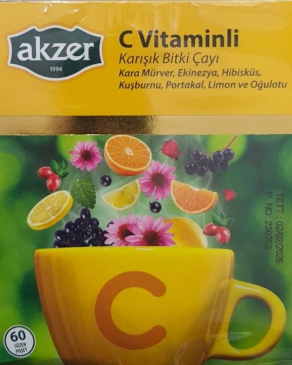 Akzer Karışık Bitki Çayı C Vitaminli 60 Lı