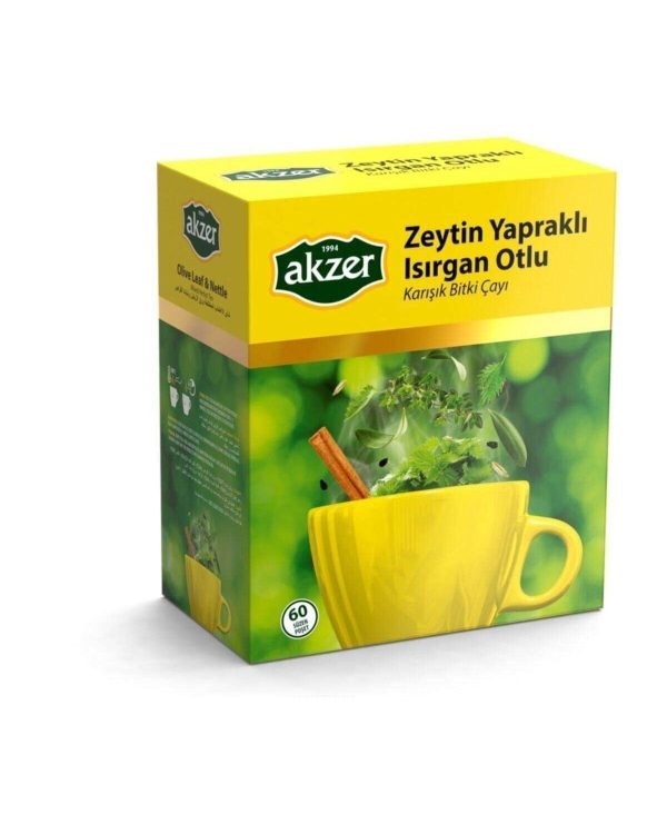 Akzer Zeytin Yap. Isırgan Otlu Karışık Bitki Çayı 60lı 120gr