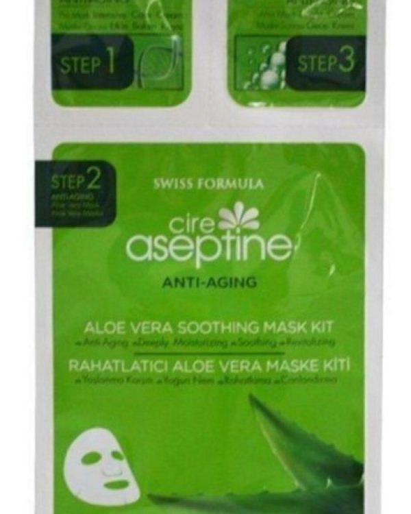 Cire Aseptine Anti-Aging Maske Kiti Peeling Etkili Aloe Vera