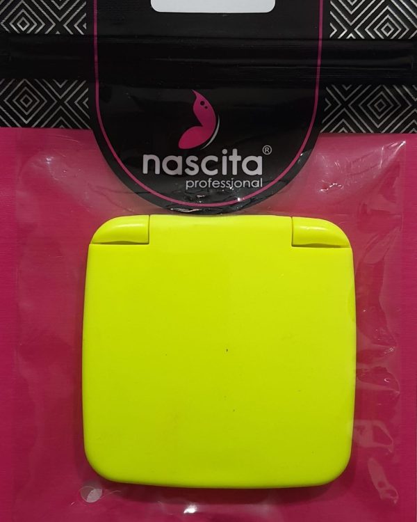 Nascita Çanta Aynası Kare Rubberize Sarı Nasayna00036