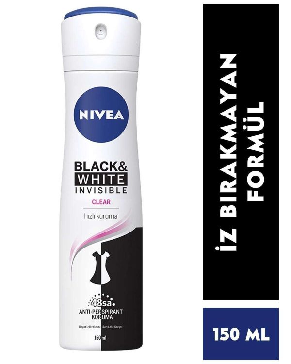 Nivea Deodorant Bayan Black&White İnvisible Clear 150ml