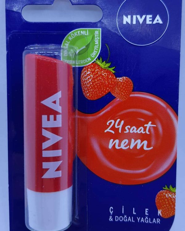 Nivea Lip Fruity Shine Çilek  Dudak Bakım Stıck 4,8G