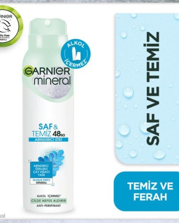 Garnier Deodorant Mineral Saf & Temiz 150ml