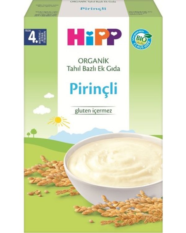 Hipp Mama Organik Glutensiz Tahıl Bazlı Ek Gıda Pirinçli 200gr