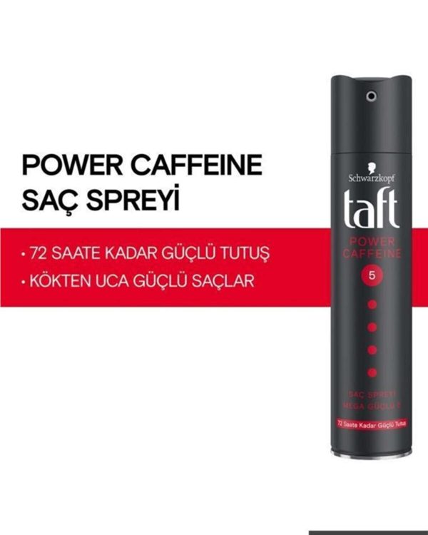 Taft Saç Spreyi Power Caffeine Mega Güçlü 250ml