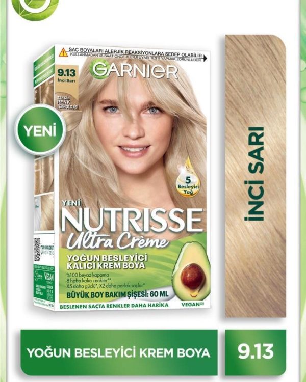 Garnier Nutrisse Saç Boyası 9.13 İnci Sarı