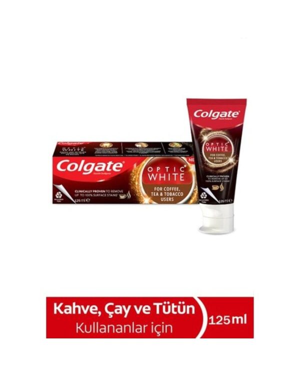 Colgate Optic White For Coffee&Tea&Tobacco Kullananlar İçin 125ml