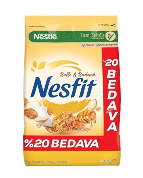 Nestle Nesfit Bal & Badem 400gr %20