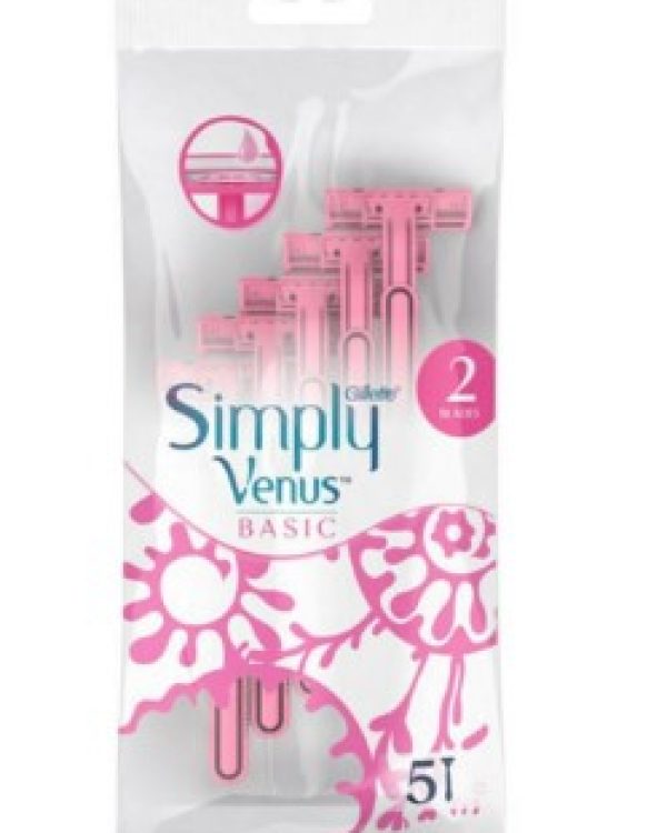 Gillette Simply Venus 2 Basic 5’li Kadın Tıraş Bıçağı