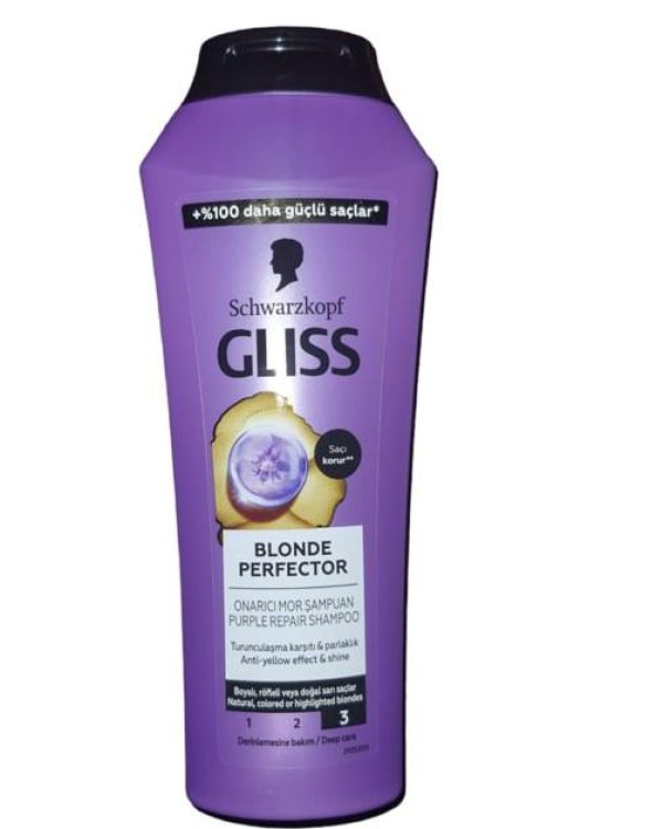 Gliss Mor Şampuan Blonde Perfector 250ml Yeni