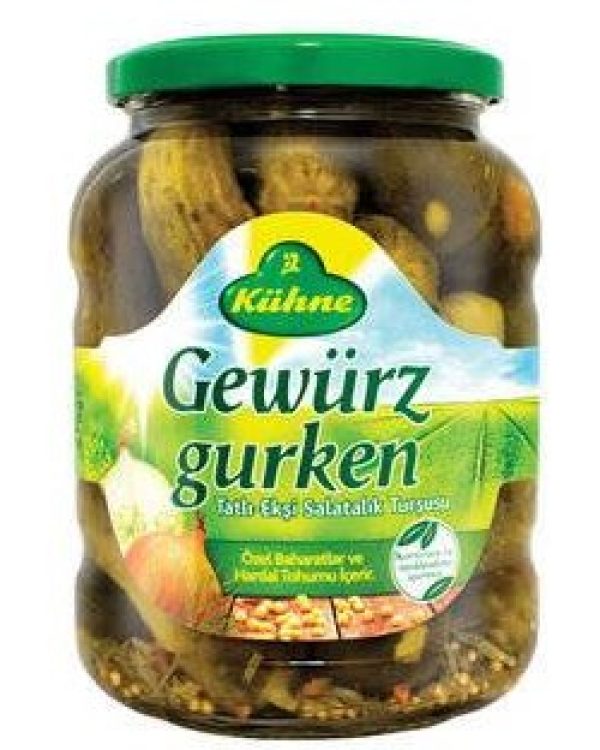 Kühne Gewürzgurken Salatalık Turşusu Alman Tipi Tatlı-Ekşi 670gr